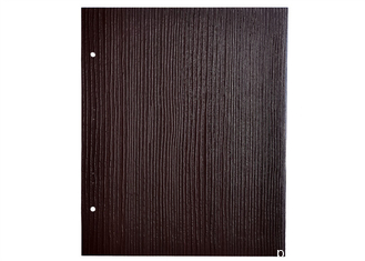 Dark Wood Brushed PVC Wood Grain Foil 100 Micron Thickness