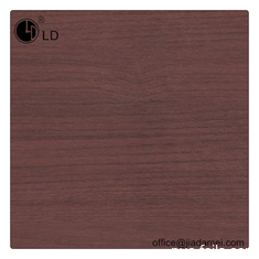 Mahogany Brown Wood Color PVC Decorative Film 0.12mm For Plastic Profile Wrapping
