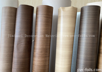 Decorative PVC Films In Roll Wood Grain Furniture Film For Produce WPC Panel