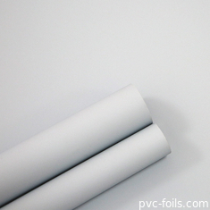 Satin White PVC Decorative Film Super Matte For Kitchen Cabinet Doors