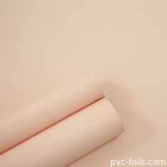 Super Matte Pink Color PVC Membrane Foil In Roll For Kitchen Cabinet Doors