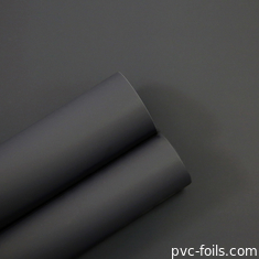 Dark Grey Color PVC Decorative Foil For Interior Surface Decoration, Super Matte