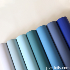 Mono Color Pvc Decorative Foil Roll For Cabinet Doors Membrane Pressing