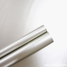 Gloss Metallic Silver PVC Decorative Film For Furniture Panel Lamination