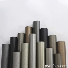 Metallic Silver Color Self Adhesive PVC Film In Roll For Surface Decoration