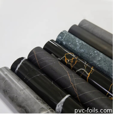 Customized Marble Design PVC Furniture Foil Roll For Lamination, Vacuum Press, Wrapping