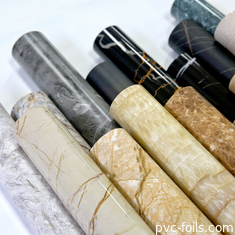 High Gloss Marble Grain PVC Decorative Films For 2D Lamination