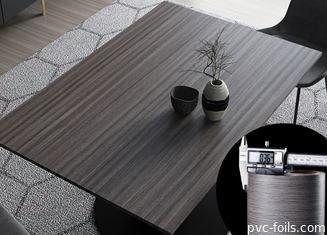 Furniture PVC Surface Film Wood Grain Design Custom Thickness For Lamination