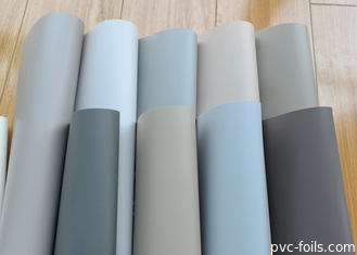 Silky Smooth Solid Color PVC Decorative Film Roll For Membrane Press