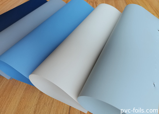 Blue Super Matte Solid Color Self-Adhesive PVC Film For  DIY Home Decor
