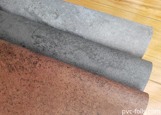 Concrete Stone Design PVC Decorative Film For Interior Surface Decoration