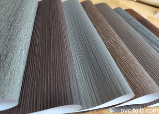 Industrial Style Wood Effect PVC Decorative Film For Wall Covering