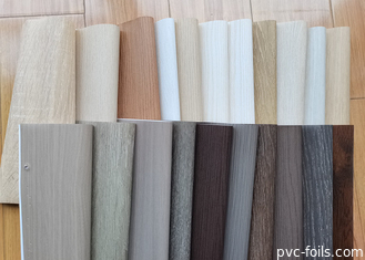 Rustic Oak Wood Grain PVC Wrapping Film For Furniture Panel Makeover