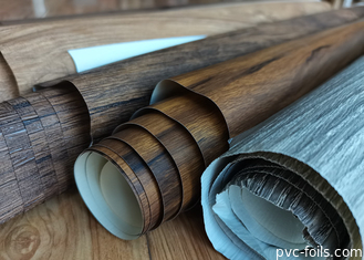 Dark Walnut Wood Grain PVC Wrapping Film For Renew Cabinet Cover