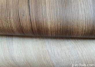 3D Embossed Wood Grain PVC Furniture Film For Custom Interior Designs