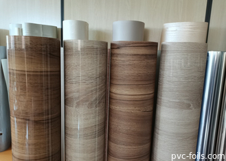 High Gloss PVC Furniture Film Roll For Modern Cabinet Surfaces