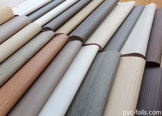 Foshan Wood Grain Self Adhesive PVC Furniture Stickers For Surface Decoration