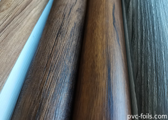 Walnut Brown Wood Grain PVC Decorative Film For Plastic Windowsills