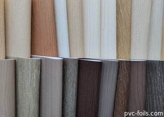 PVC Decorative Film With Super Matte Wood Grain For Profile And WPC Panel Wrapping