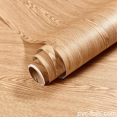 China Factory Wholesale Natural Wood Pattern Vinyl Self Adhesive PVC Film For Furniture Decoration