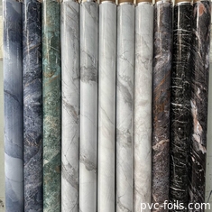 Custom Marble Pattern Digital Printing PVC Decorative Film For Furniture Panel Lamination
