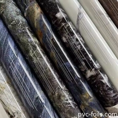 2025 Marble Effect PVC Lamination Film For Cabinet Doors &amp; PVC Sheets – Stone Style Wrap Film