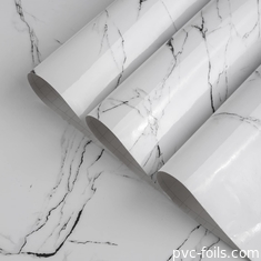 Self-Adhesive PVC Decorative Film For Countertop Decoration – Custom Wood And Marble Grain Options