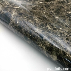Marble Effect High Gloss Self-Adhesive Vinyl Film For Countertop And Furniture Renovation
