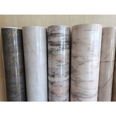 Marble Effect PVC Decorative Film For Furniture , Cabinets And Wall Panels Customizable Designs