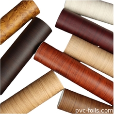 Low MOQ Factory Price Self-Adhesive Wallpaper Furniture Sticker Vinyl Wood Grain PVC Film For Sale