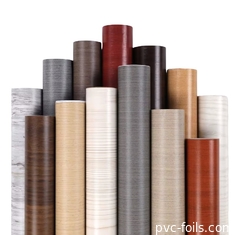 Realistic Wood Aesthetics 3D Embossing And Digital Printing Plastic Film For Lamination 30m-50m Length