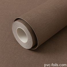 Fabric Texture Solid Color Pvc Texture Self Adhesive Wall Covering For Interior Wall Decoration