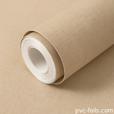 Fabric Texture Solid Color Pvc Self Adhesive Film For Interior Wall Panel Decoration