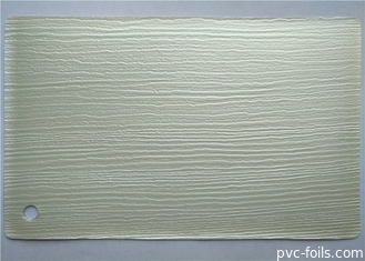 White Painted Oak Heavy Emboss PVC Decorative Foil For Bathroom Door