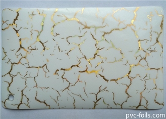 0.2 MM  0.1mm High Gloss White Pvc Decorative Film Pattern Printed