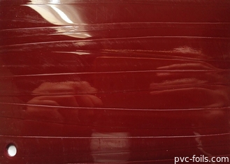 Red Embossed PVC 3D Membrane Foil For Furniture Interior Decoration