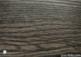 Fireproof Dark Wood PVC Decorative Film For Door Frame Wrapping Profile