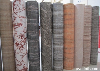 High Gloss Marble Pvc Lamination Film Roll Furniture Cover Decorative