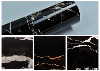 Home Decor Granite PVC Self Adhesive Film Black Marble Vinyl Wrap For Countertops