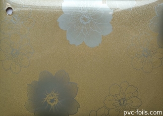 Flower Printed Self Adhesive Pvc Film 0.15mm 0.2mm Kitchen Cabinet