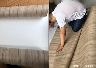 MDF Wood Grain Pvc Film For Furniture Lamination Indoor Decoration