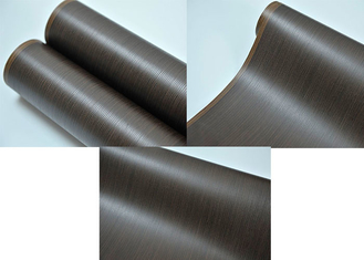 Emboss Pvc 3D Membrane Foil Roll Black Wood Grain 1400mm Width