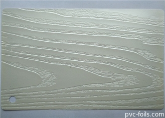 RIGID Pvc Membrane Film For Cabinet Doors Pearl Color Deep Embossed