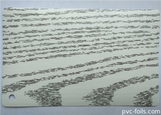 Vacuum Press PVC Decorative Foil For Kitchen Cabinets Covered Wood