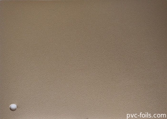 Brown Solid Color Embossing PVC Furniture Foil Low Maintenance