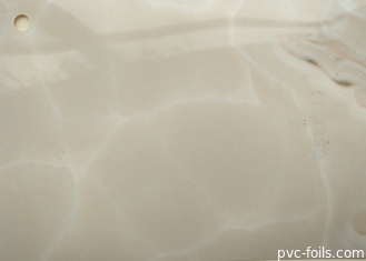 Beige Color PVC Decorative Film Marble Effect For Table Top Surface Covering