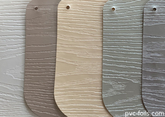 Wood Embossed PVC 3D Membrane Foil For Kitchen Cupboards Decoration Vinyl Wrap