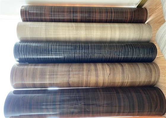 Stain Resistance High Gloss Decorative PVC Film For Surface Design
