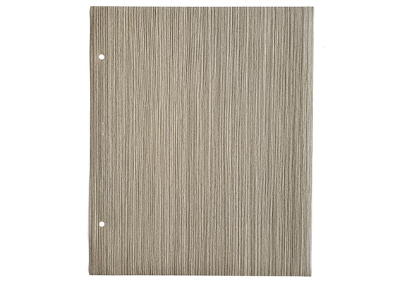 0.10mm Brushed Light Wood Color PVC Furniture Film For Cabinet Door Decoration