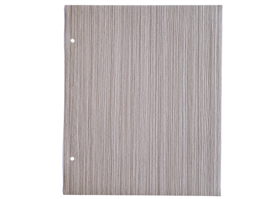 0.10mm Brushed Light Wood Color PVC Furniture Film For Cabinet Door Decoration